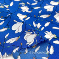 Crêpe en mousse tissée en polyester petit tissu imprimé floral
